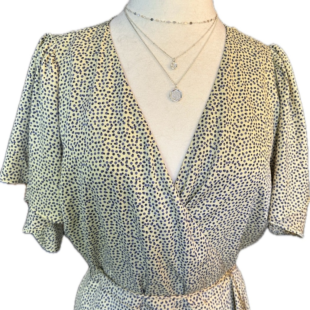 Chelsea28 Wrap Polka Dot Dress